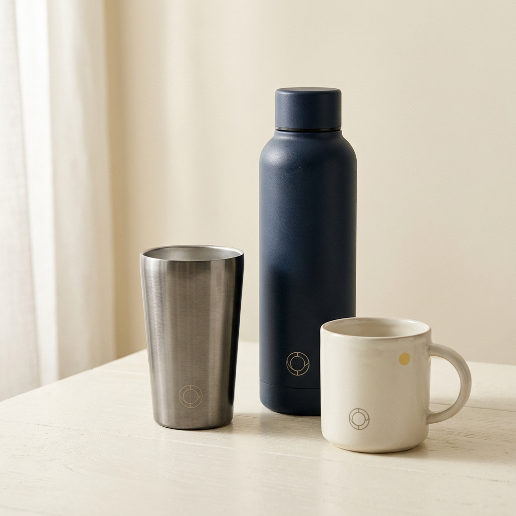 Coordinated bottles, tumbler and drinkware